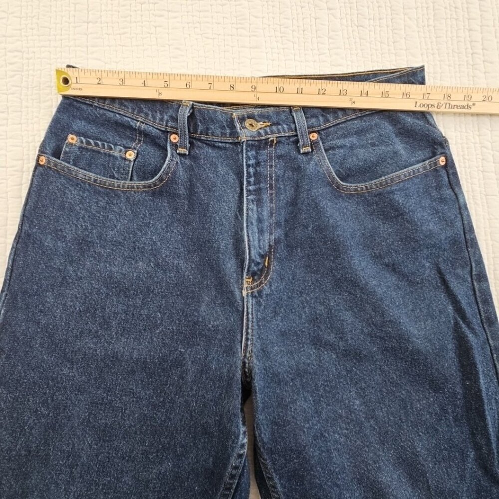 Vintage Polo Jeans Company Men's 34x34 Dark Wash Relaxed Fit EUC LN 100% Cotton - Picture 4 of 16